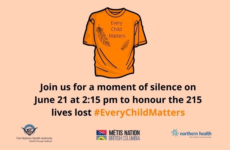 image of an orange shirt that says every child matters