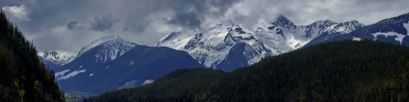 Terrace mountains with fog and mist