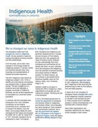 front page of newsletter