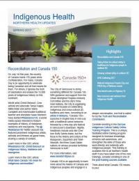 front page of newsletter