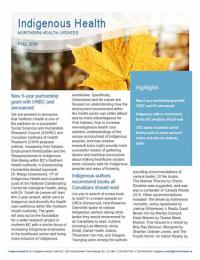 Cover page of the autumn 2018 Indigenous Health newsletter