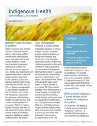 cover page of the 2018 summer newsletter from Indigenous Health