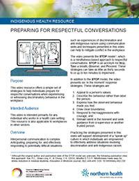 Preparing for respectful conversations fact sheet