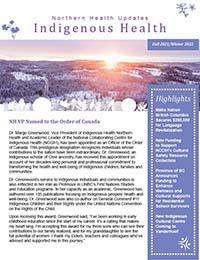 Front page of the fall 2021/winter 2022 newsletter